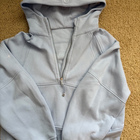 Lululemon Athletica Light Blue Zip-Up Hoodie - Picture 3 of 3